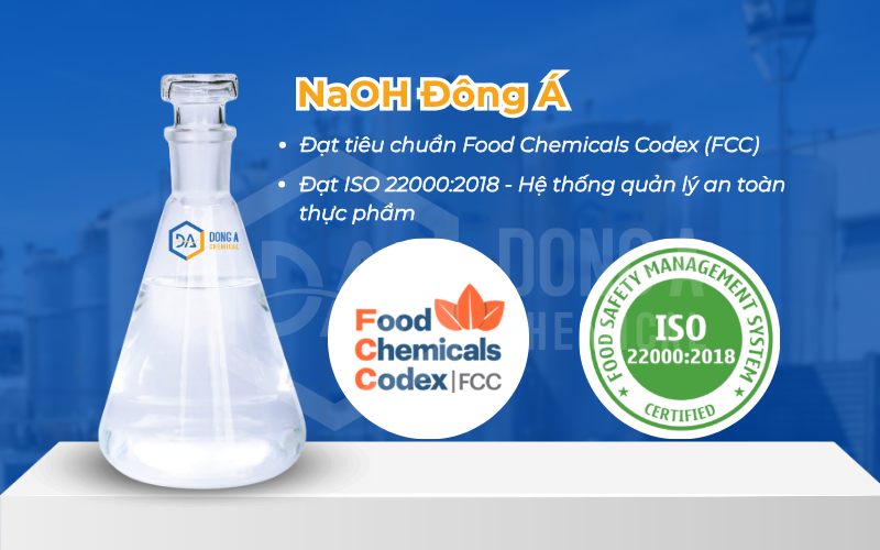 Yêu cầu tiêu chuẩn NaOH công nghiệp thực phẩm